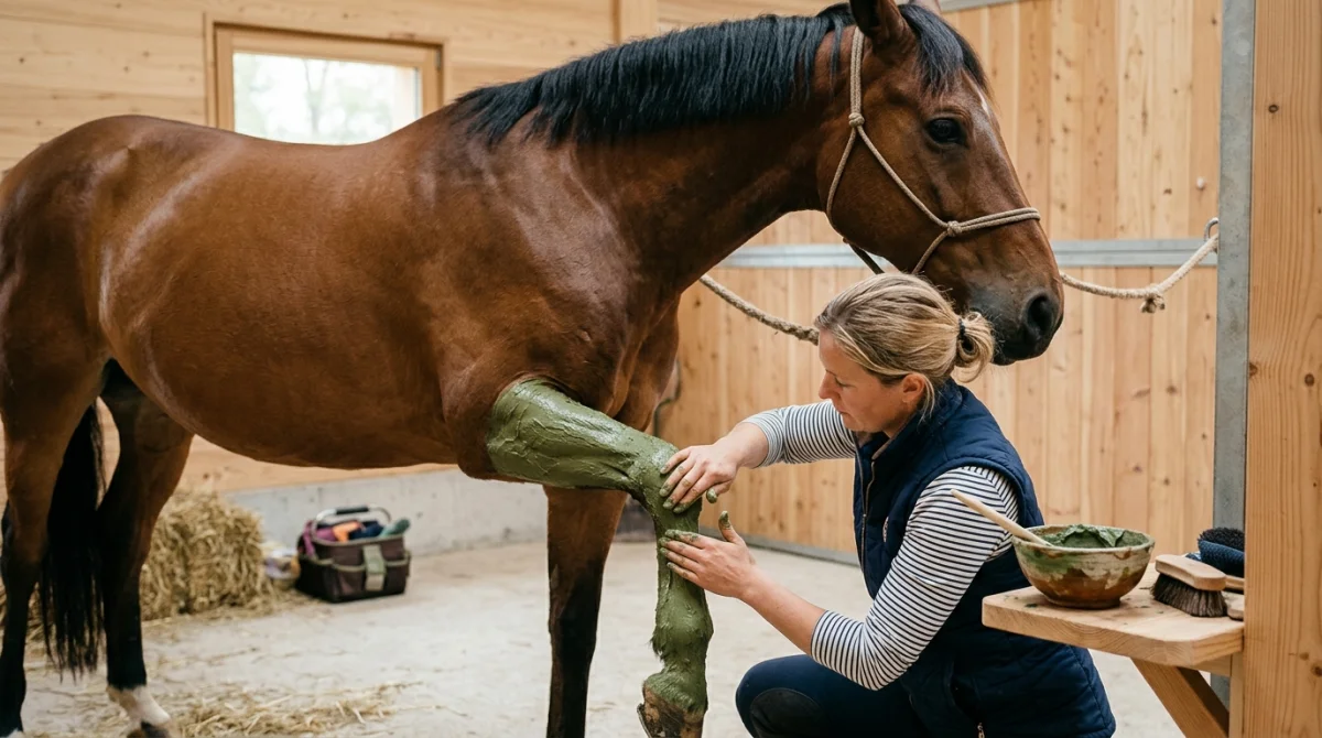Soins naturels aux argiles pour chevaux