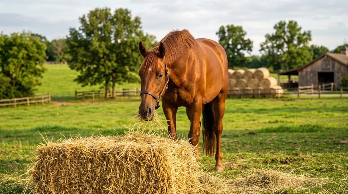 Combien coûte le foin pour un cheval par mois