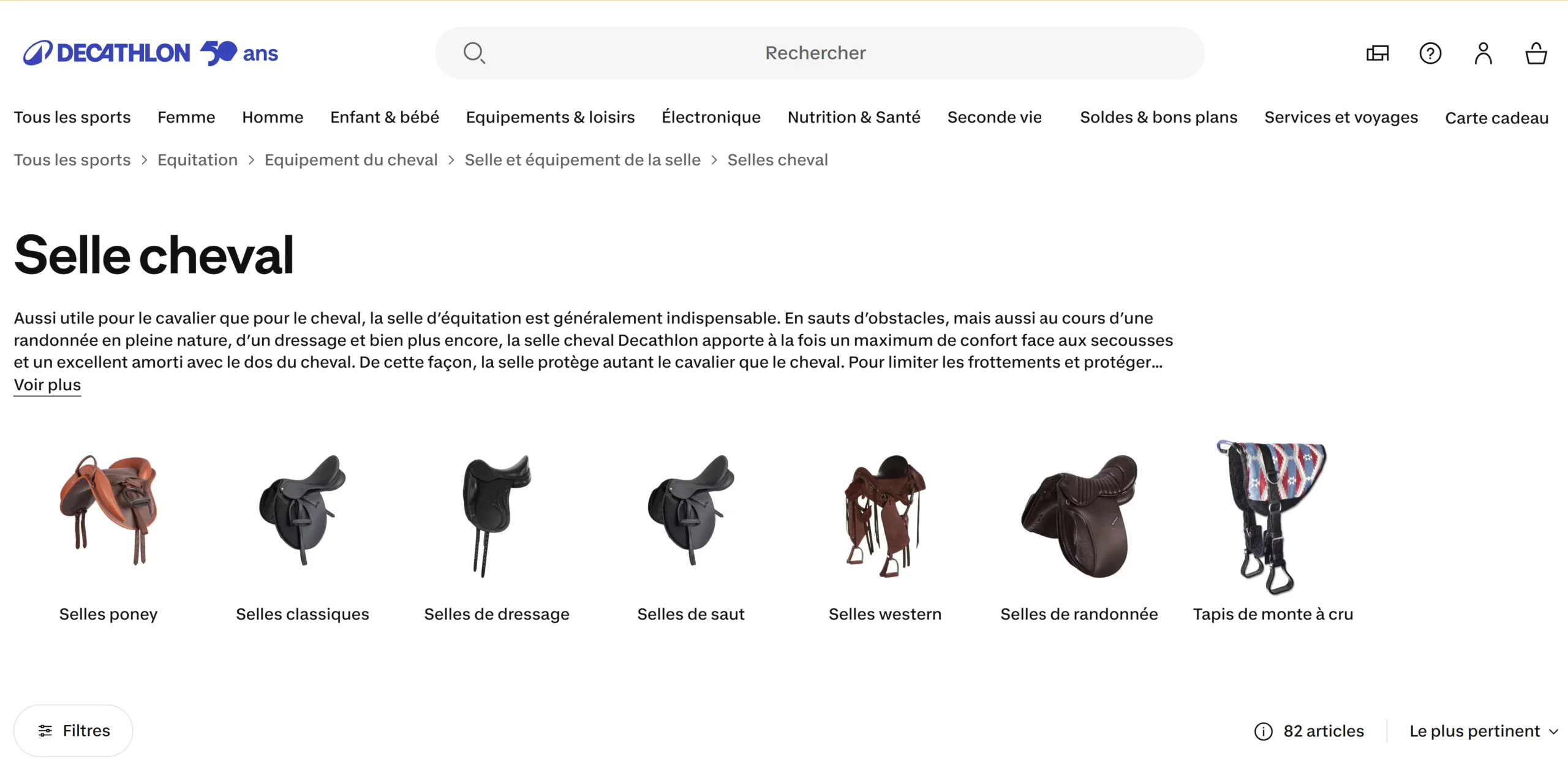 Prix d’une selle de cheval neuve ou d’occasion